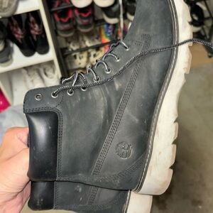 Timberline Black Suede Lace up Boots